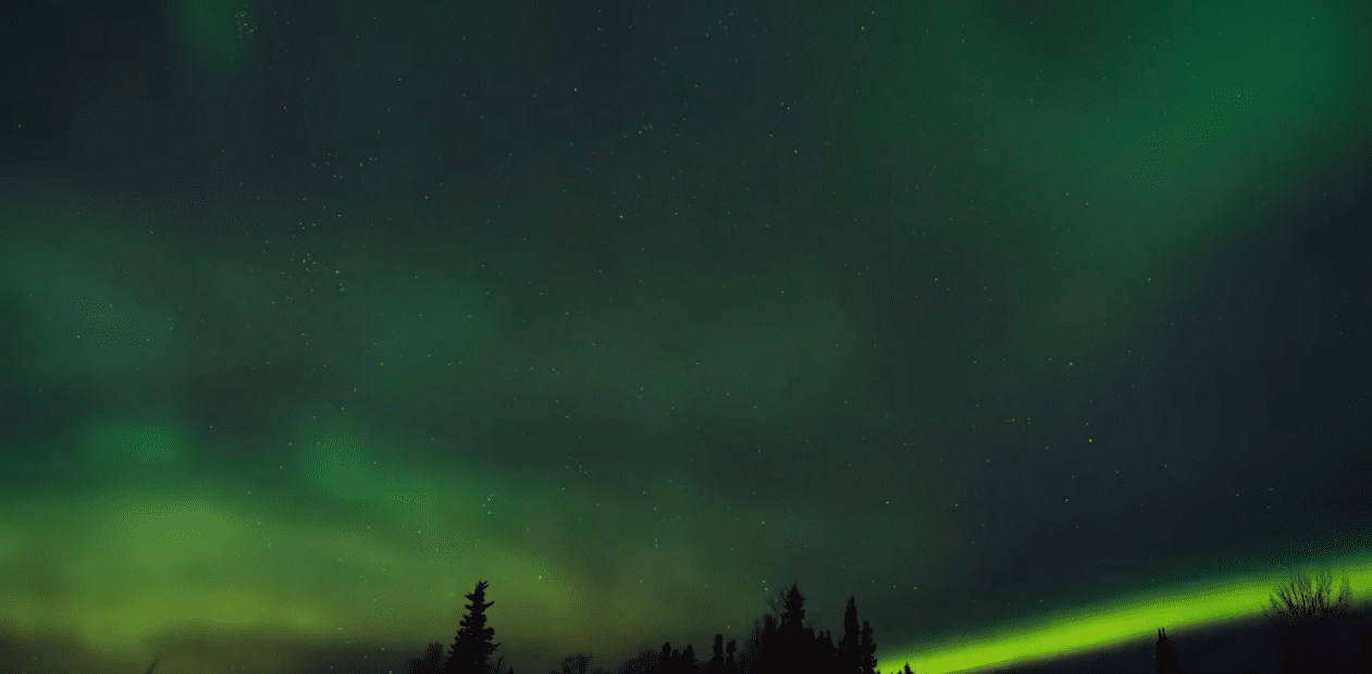 alaska northern lights winter